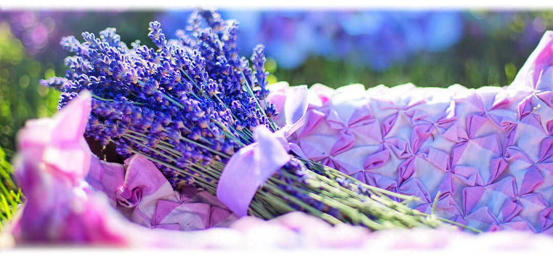 A bouquet of lavender flowers.
