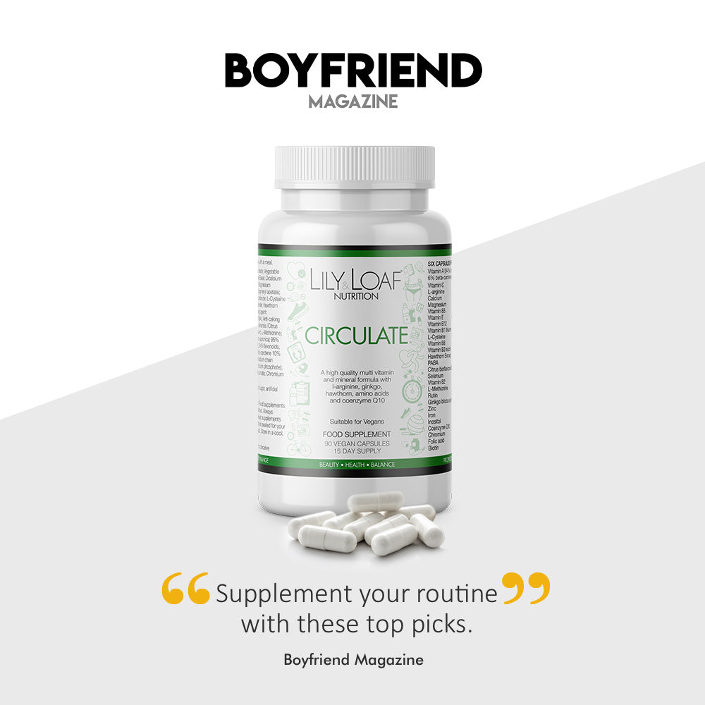 Highlighted by Boyfriend Magazine, Lily & Loaf's Circulate supplements for a healthful routine.