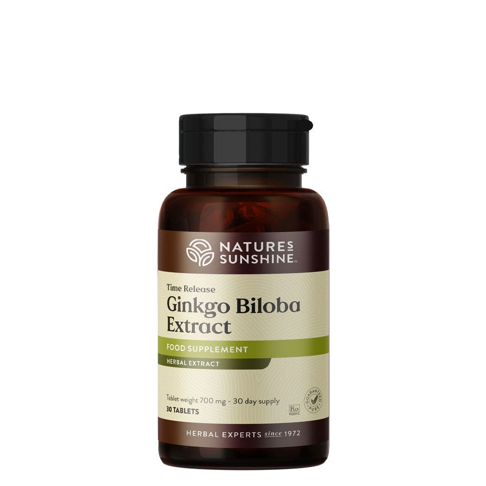 Nature’s Sunshine - Ginkgo Biloba Extract - Timed Release - Tablet