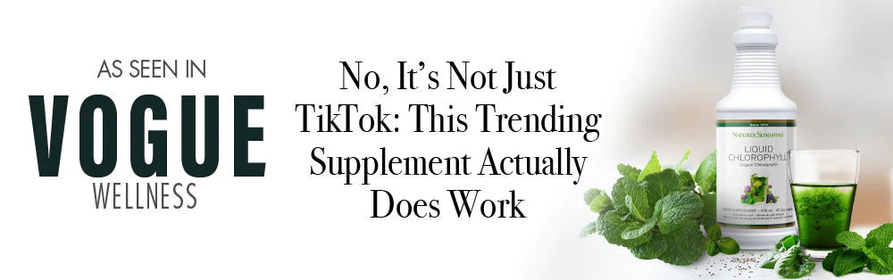 Lily & Loaf's Liquid Chlorophyll featured in Vogue Wellness, acclaimed beyond TikTok trends.