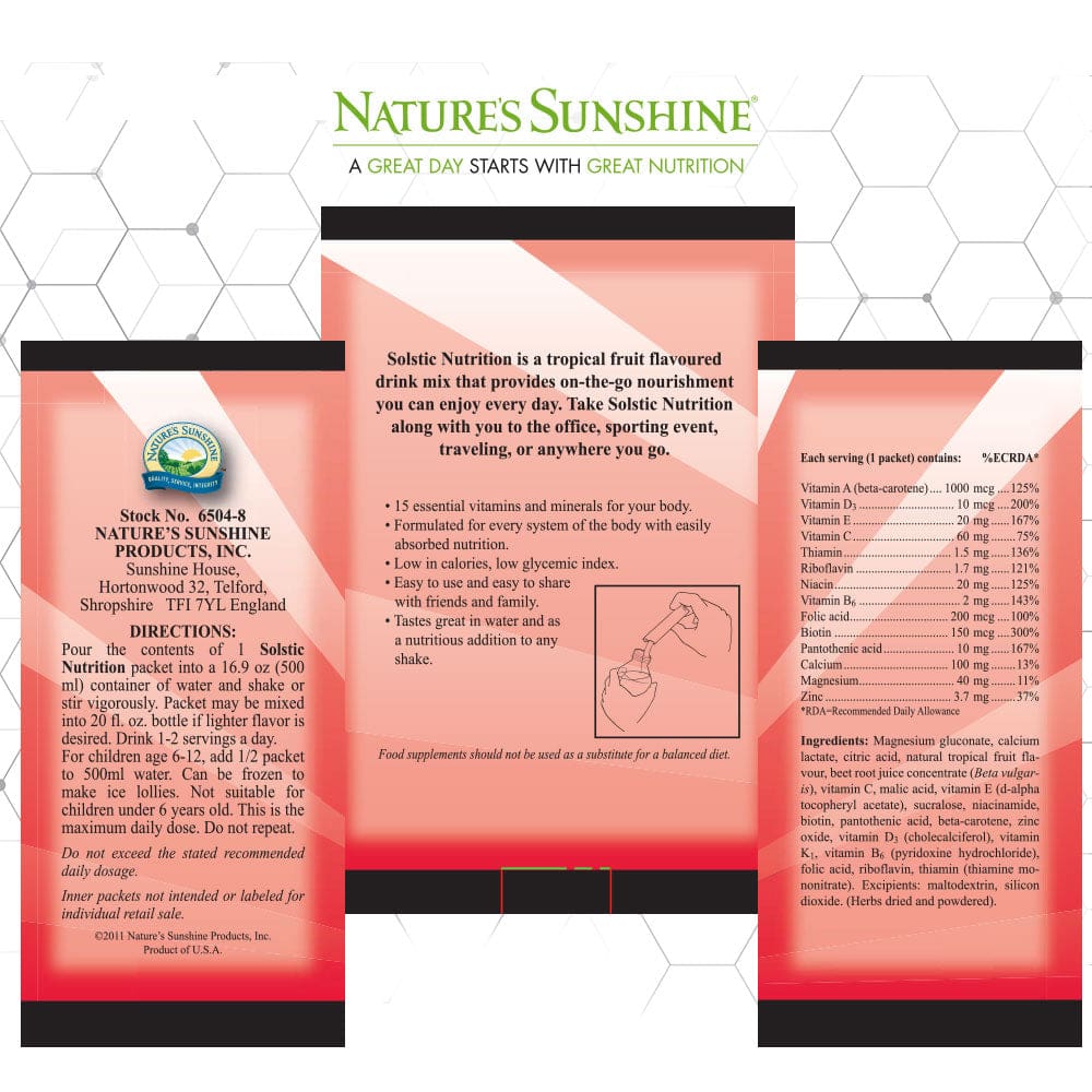 Nature’s Sunshine - Solstic® Nutrition (30 sachets) - Powder