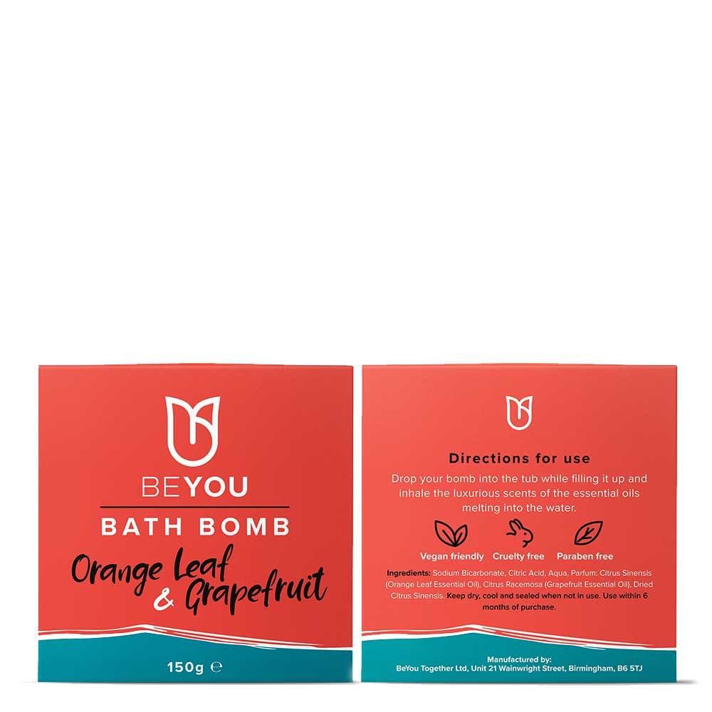 BeYou - BeYou Orange Leaf and Grapefruit Bath Bomb - Personal Care