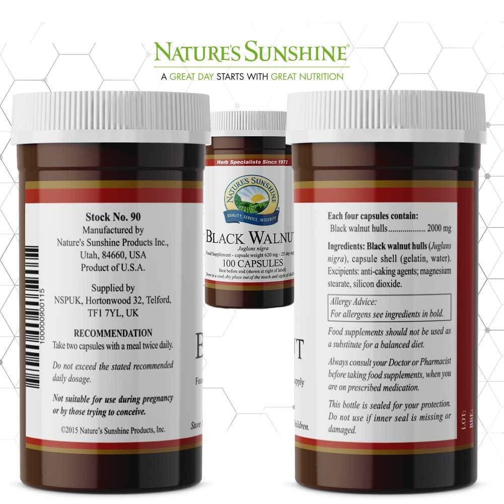 Nature’s Sunshine - Black Walnut (100 Capsules) - Capsule