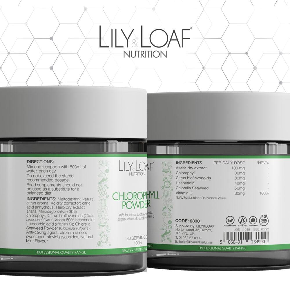 Lily and Loaf - Chlorophyll Powder (100g) - Powder