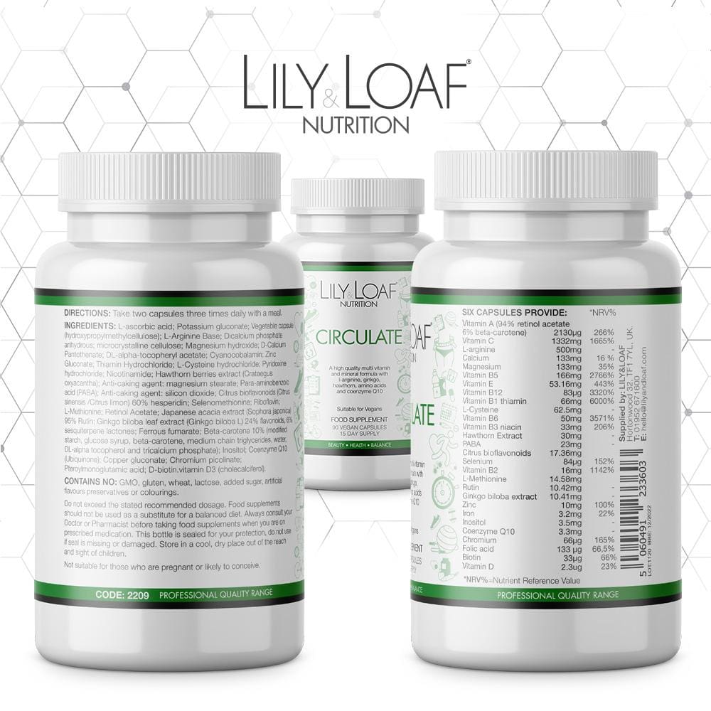 Lily and Loaf - Circulate (90 Vegan Capsules) - Capsule