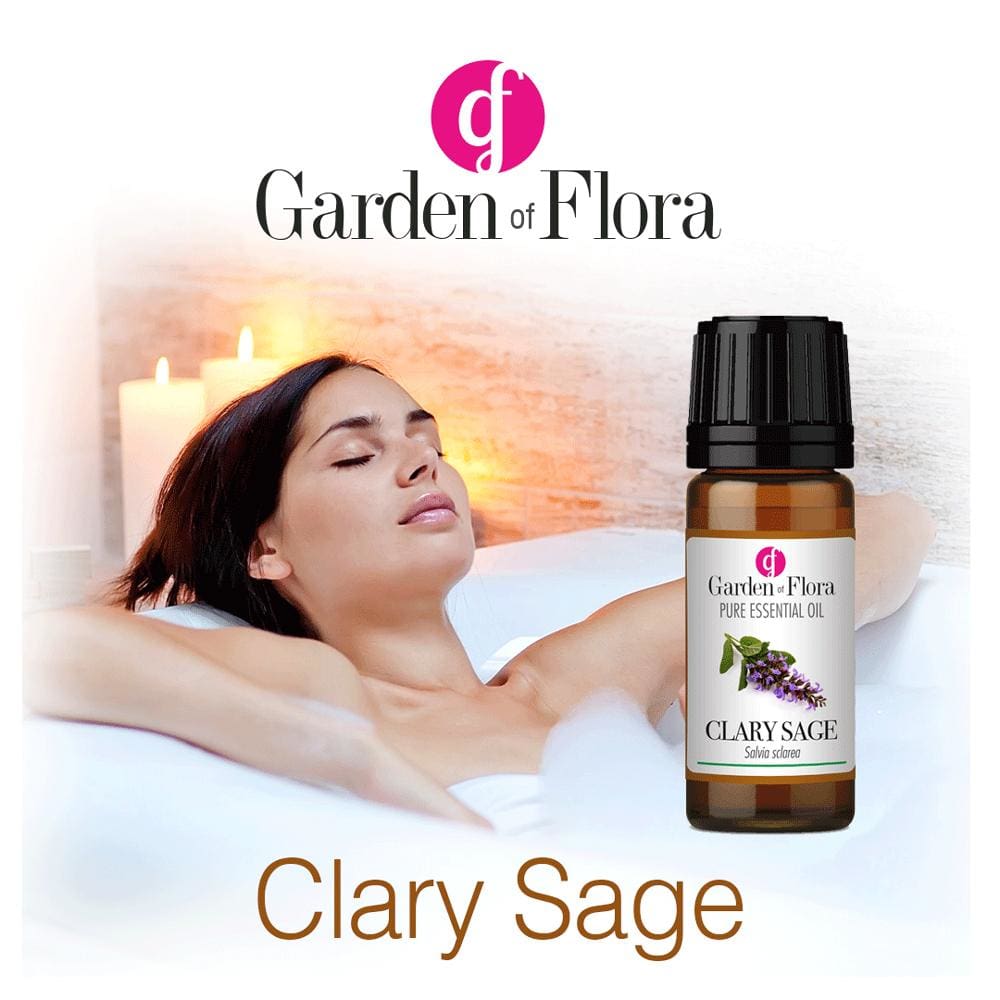 Garden of Flora - Clary Sage Pure Essential Oil (10ml) - Essential Oil