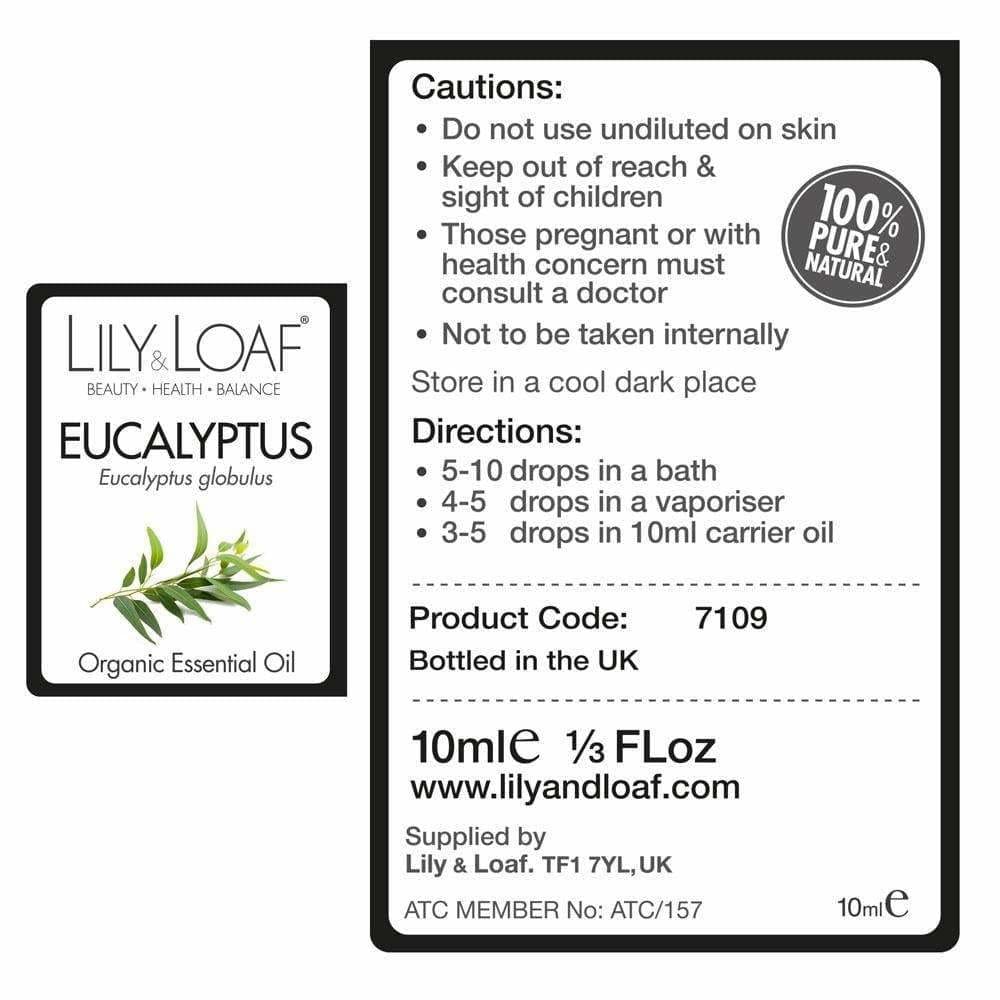 Lily & Loaf - Eucalyptus 10ml (Organic) - Essential Oil