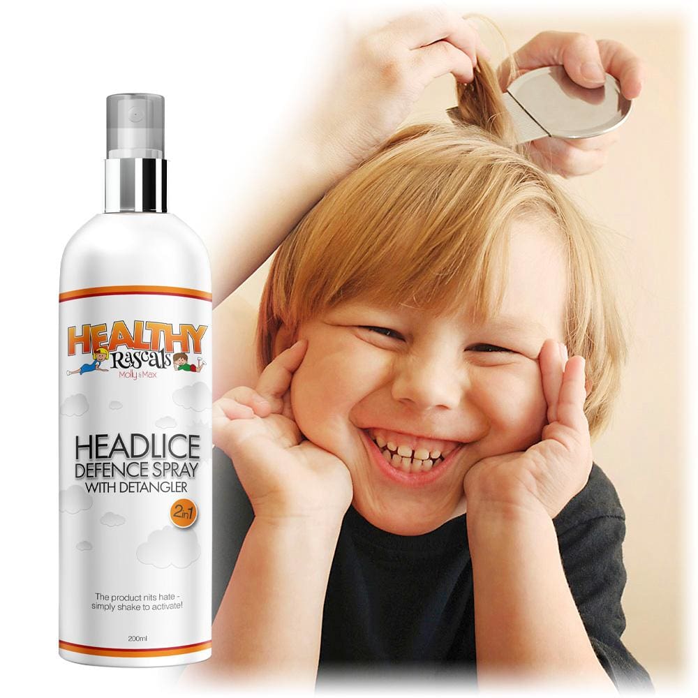 Healthy Rascals - Headlice Defence Spray & Detangler (200ml) - Liquid