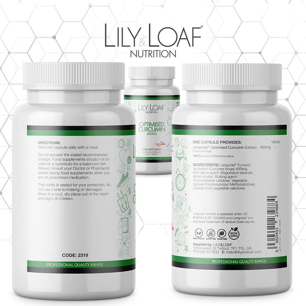 Lily and Loaf - Optimised Curcumin (60 Capsules) - Capsule