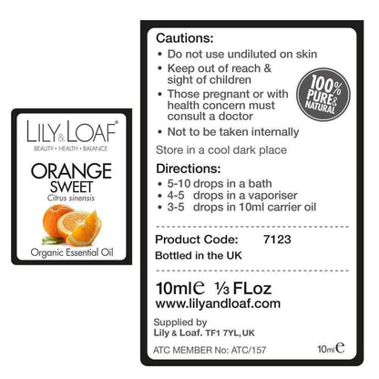 Lily & Loaf - Orange 10ml (Organic) - Essential Oil