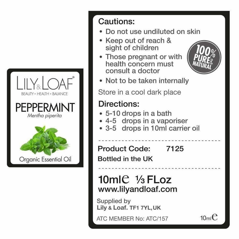 Lily & Loaf - Peppermint 10ml (Organic) - Essential Oil