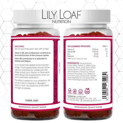Lily and Loaf - Raspberry Immunity Gummies (60) - Gummy