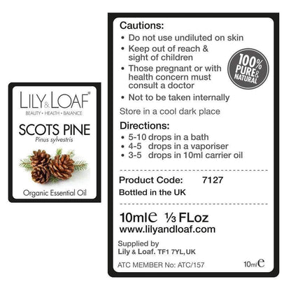 Lily & Loaf - Scots Pine 10ml (Organic) - Essential Oil