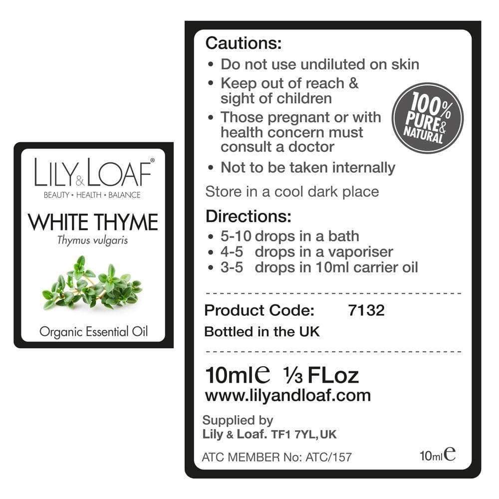 Lily & Loaf - Thyme 10ml (Organic) - Essential Oil